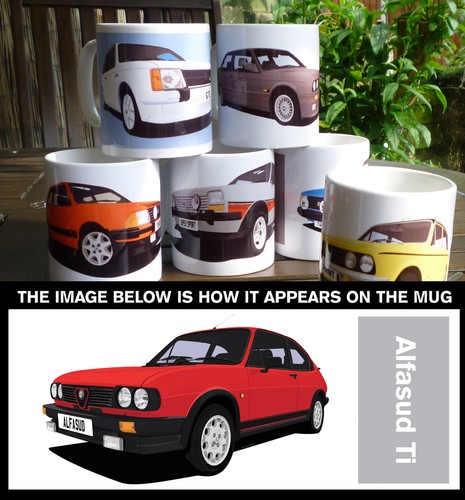 Alfasud auto kunst - kunst, tasse