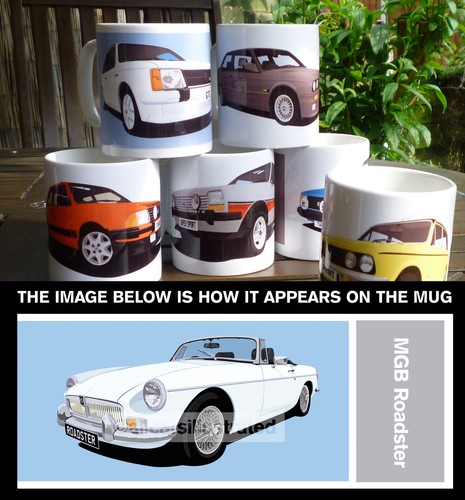 Mgb roadster auto kunst tasse - mgb,