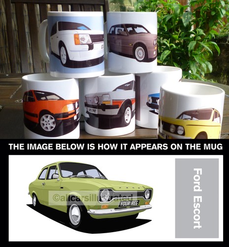 Escort mk1 auto kunst tasse - mk1,