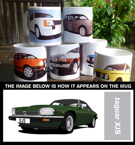 Jaguar xjs auto kunst tasse - kunst,